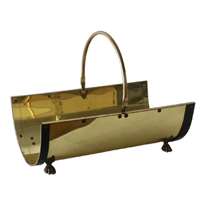 Brass Firewood Rack Eco Friendly Brass Fireplace <b>Logs</b> Storage Rack Gold Finish Fireplace <b>Log</b> <b>Holder</b> Storage Rack - Product Image 5