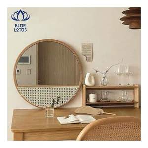 Espejo de Ratán 2026: Excelente Relación Calidad-Precio, Material Resistente, Decoración de Pared, Mejora la Iluminación de la Habitación y Agrega un Toque Decorativo para Tiendas - Product Image 6