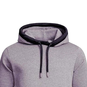 Sweat-shirt à capuche gris pour homme de haute qualité, coupe classique, en coton French Terry, décontracté, pour l'automne, avec poche, séchage rapide, vente en gros - Product Image 5