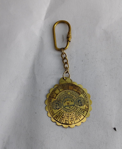 Antique Calendar <b>Key</b> Chain Brass <b>Ring</b> Vintage Perpetual Calendar Keychain Decorative Metal Keyring for Daily Use Gift - Product Image 4