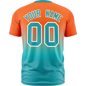 Custom Gradient <b>Baseball</b> T-Shirt Personalized Sports Uniform with Team Name & Number Logo for Men Women & Youth - Product Image 1