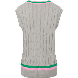 <b>Ladies</b> <b>Knit</b> Sweater Vest - Sleeveless V-Neck Cardigan - High Quality Soft Yarn Female Formal <b>Waistcoat</b> Breathable - Product Image 4