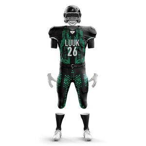 Ensemble de shorts de football américain classiques pour hommes, taille plus, respirant, anti-humidité, antibactérien, personnalisable avec le nom de l'équipe - Product Image 5