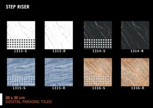 Dalles de stationnement extérieures antidérapantes numériques en céramique mate 300x300mm 30x30cm 12x12 pouces pour allées et parkings - Product Image 4