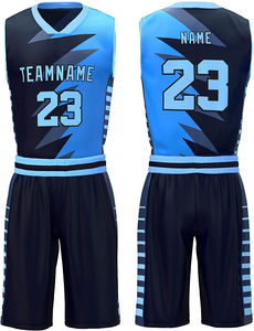 Conjunto de Uniforme de Baloncesto Ligero de Manga Corta 100% Algodón con Diseños de Sublimación Personalizados, Transpirable y de Secado Rápido - Product Image 2