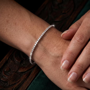 Bracelet tennis en diamant rond de laboratoire de 2 carats, bracelet à maillons en or massif 9K 10K 14K 18K avec 4 griffes pour diamant, boîte de sécurité double sécurisée - Product Image 6