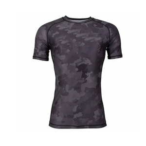Rashguard pour homme à manches courtes pour MMA, boxe, arts martiaux, lutte, grappling, Muay Thai, entraînement, couche de base, natation, surf - Product Image 4