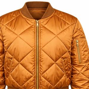 Chaqueta Bomber Acolchada de Satén para Mujer, Otoño Invierno 2026, Forro de Nailon, Logotipo Personalizado, Alta Calidad, Venta al Por Mayor - Product Image 5