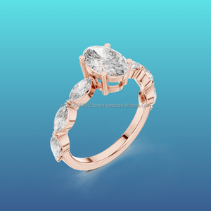 Regalo de anillo de dama de honor 10K | Conjunto de joyas a juego - Product Image 1