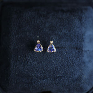 Pendientes de Plata de Ley 925 con Circonita Cúbica de Corte Trillón, Forma Triangular, para Mujer, Ideales para Fiestas, Bodas, Compromisos, Regalo - Product Image 4