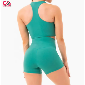 Hot Selling Private Label Peach Hip Lace <b>Tie</b> <b>Dye</b> Yoga Short <b>Set</b> for Women Skinny Fit Casual Quick Drying Active Women Short <b>Set</b> - Product Image 3