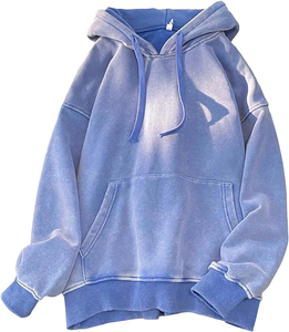 Sweat-shirt personnalisé en coton 360 g/m² en molleton délavé, style streetwear, coupe oversize, pour hommes - Product Image 2