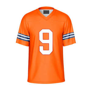 Jersey de Fútbol Americano Personalizado para Hombre 2026, Secado Rápido, Ecológico, Manga Corta, Color Sólido - Product Image 3