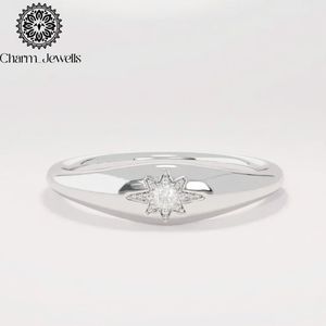 Charm Jewells Yellow Gold Moissanite Engagement Ring <b>Star</b> Shape Prong Setting Women's Classic Style IGI Certified 3 Gm - Product Image 4
