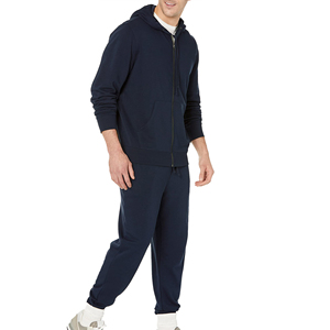 Sudadera con Capucha Azul Marino para Hombre, con Cierre, 100% Algodón, Forro Polar, Transpirable, Elegante, con Logotipo Personalizado y Opciones de Talla - Product Image 5