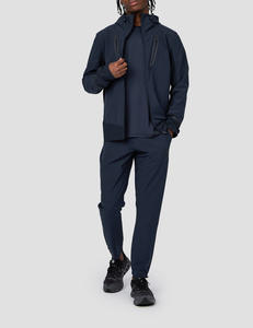 Trajes Deportivos Personalizados al por Mayor para Hombre, Conjuntos de Chándal para Correr, Pantalones de Entrenamiento con Cremallera, Chaqueta Cortavientos de Nailon, Forro Polar de Secado Rápido - Product Image 2