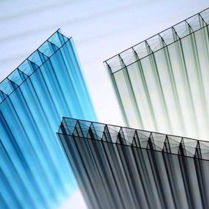 Láminas de Plástico Ecológicas Modernas para Invernaderos, Lámina Hueca de Policarbonato Resistente a la Intemperie para Techos y Cobertizos de Exterior - Product Image 1