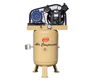 Compresseur d'air DEW, type à piston, alimenté en courant alternatif 380V, utilisation industrielle stationnaire, refroidissement par air, modèle lubrifié - Product Image 1