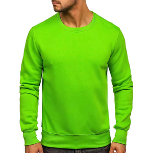 Sudadera informal para hombre, color amarillo, estampada, cuello redondo, tejido French Terry de alta calidad, 100% algodón, talla grande. - Product Image 6
