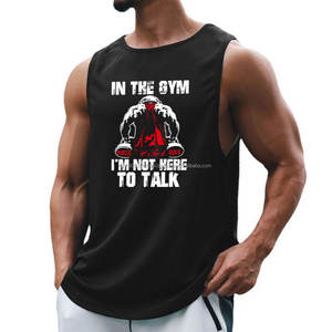 Men's Y Back Muscle Fitness <b>Stringer</b> Tank Top Bodybuilding Workout <b>Vest</b> Wholesale Red Color Men Tank Top with Custom Logo - Product Image 3