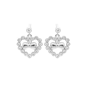 Heart 925 <b>Sterling</b> <b>Silver</b> <b>Stud</b> Earrings for Woman - Product Image 2