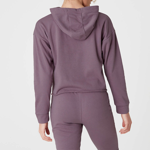 Women's Vintage 2-Piece Long Set Hooded Sweatshirt Joggers Pants Print Casual Sportswear Full Sleeve Knitted 100% Cotton Stretch - Product Image 4