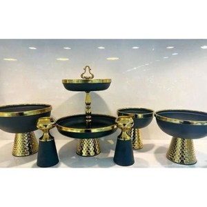 Bol rond blanc avec revêtement en poudre, base décorative en feuilles argentées polies brillantes, fabriqué en Inde à un prix impressionnant - Product Image 2