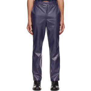 Pantalons en cuir sur mesure pour hommes, prix de gros, avec logo personnalisé, design unique - Product Image 1
