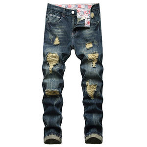 Good Manufacturer Man Baggy Pant Fully Customized Hot Selling top trending New Fashion Custom Design Slim <b>Jeans</b> for Men Skinny g - Product Image 2