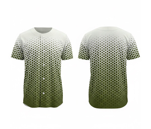 Maillot de baseball personnalisé par sublimation – T-shirt d'équipe anti-humidité |   Kit de baseball d'équipe avec logo et numéros personnalisés |   Poly respirant - Product Image 6