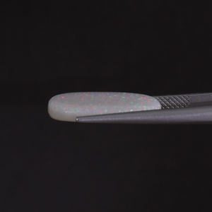 Opale blanche naturelle, pierre précieuse en vrac, 7,17 carats, taille coussin 19x13mm, certifiée IGI, taillée et polie à la main, légèrement cirée/huilée, idéale pour - Product Image 3