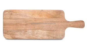 Plato de madera con mango para servir, plato de aperitivos con estampado esmaltado de la mejor calidad con asa - Product Image 4