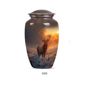 Urne funéraire décorative de luxe moderne pour adultes, urne à cendres imprimée, design urne funéraire, urne pour animaux sauvages - Product Image 5