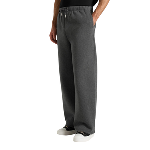 Men's Full <b>Zip</b> Hooded Tracksuit With Wide Leg <b>Trousers</b> Drawstring Waist <b>Side</b> Pockets Open Hem Relaxed Two Piece Wholesale Custom - Product Image 4