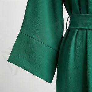 Conjunto de Dos Piezas de Abaya Moderna, Túnica Modesta, Burka, Color Personalizado, Vestido Musulmán Largo Abierto por Delante, Ropa Islámica de Poliéster V - Product Image 5