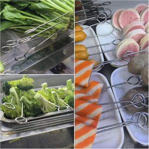 Lot de 12 ligatures à viande en acier inoxydable de 6 pouces pour la ligature de la dinde et des volailles - Product Image 4