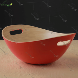 ชามไม้ไผ่ธรรมชาติแบบคลาสสิกงานแฮนด์เมดเป็นมิตรกับสิ่งแวดล้อมแบบใช้แล้วทิ้งความจุขนาดใหญ่สำหรับการใช้ชีวิตแบบยั่งยืนโดยตรง - Product Image 3