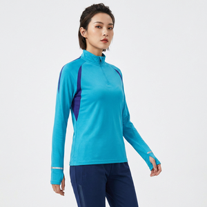 Ensemble de survêtement sportif imprimé pour homme, haut à manches longues à demi-zip, pantalon slim de couleur unie, séchage rapide, polyester, vêtements d'automne - Product Image 5