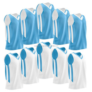 Maillots de basket-ball réversibles sans manches pour hommes Maille respirante Col en V Uniformes d'équipe Taille plus Grande Séchage rapide Vêtements de sport d'été - Product Image 1