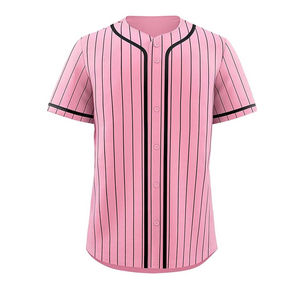 Personaliza tu Propio Logotipo, Camiseta Personalizada en Blanco, Camiseta de Béisbol de Primera Calidad para Adultos con Diseño de Rayas y Logotipo Bordado - Product Image 5