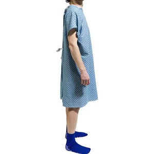 Batas de Paciente para Mujer de Primera Calidad, Colores y Tallas Personalizables, Tela de Lana, Servicio OEM para Hospitales, Clínicas y Atención Médica Domiciliaria - Product Image 3