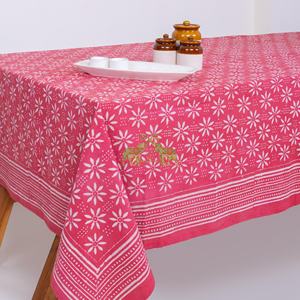 Hermosa mantel vintage con estampado Dabu para hotel, 100% algodón, cubierta de mesa con diseño elegante. - Product Image 3