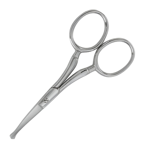 Tijeras Profesionales de Acero Inoxidable para Pelos de la Nariz, con Punta Redondeada de Seguridad, para Recortar el Vello Facial, Barba y Bigote para Hombres - Product Image 6