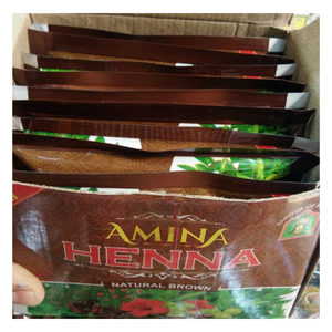 Poudre colorante pour cheveux au henné, couvrante des cheveux gris, couleur intense, facile à mélanger et à appliquer, conditionnements de 12g à 50g, pour application en salon et par les professionnels. - Product Image 1