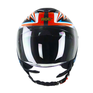 Casco de motocicleta de cara abierta ROC R07 fabricado en Vietnam nueva condición ABS construido OEM listo Anti UV visera resistente a los arañazos - Product Image 4