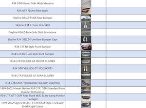 อะไหล่รถยนต์ JDM สำหรับ Nissan Skyline <span class=keywords><strong>GTR</strong></span> <span class=keywords><strong>R34</strong></span> กันชนหน้า สปอยเลอร์หน้า ช่องรับอากาศด้านข้าง แผ่นกันกระแทก สำหรับ <span class=keywords><strong>R34</strong></span> GT-R - Product Image 3