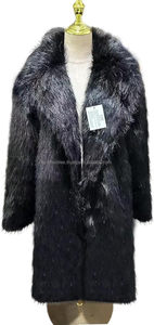Nouveau prix spécial, manteau long en fausse fourrure de renard pour homme - Imperméable et réversible avec capuche - Product Image 5