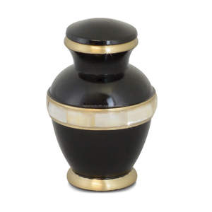 Rose Mother of Pearl Keepsake Cremation <b>Urn</b> <b>for</b> <b>Ashes</b> Brass <b>Mini</b> <b>Urns</b> Size 3" Funeral Supplies - Product Image 6