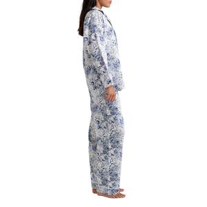 Ensemble de pyjama en satin non tissé uni 100 % soie pour femme, imprimé numérique teint en fil, confortable et doux, vente en gros, OEM - Product Image 3