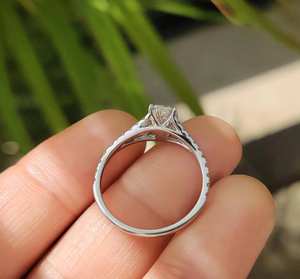 Anillo de Boda de Moissanita Premium, Oro Sólido de 18k, Precios al por Mayor, Anillo de Aniversario con Diamante de Moissanita de 1CT, Envío Directo del Proveedor - Product Image 2